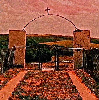 mass grave site at Wounded Knee S.D.